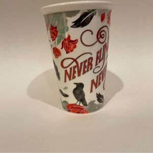 Owlcrate Never Flinch Ceramic Travel Mug, Jay Kristoff’s Nevernight Series RARE